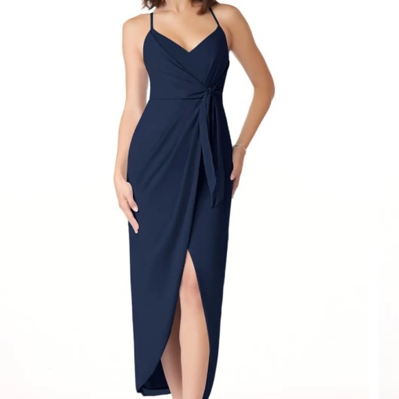 Azazie Dresses & Skirts - Azazie dark navy blue dress